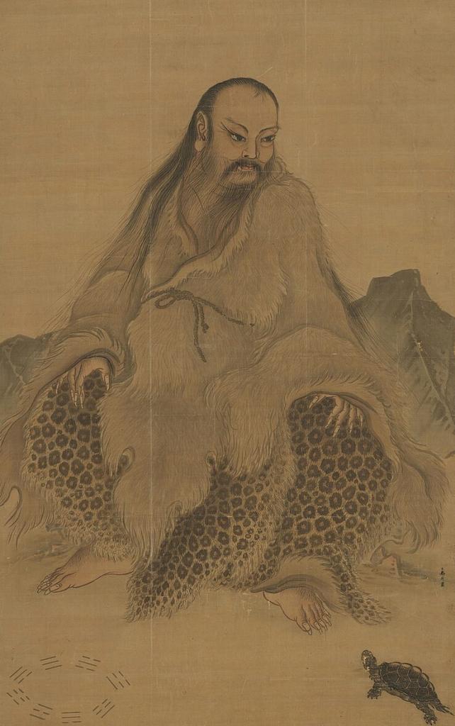 Фу Си с Восемью Триграммами и черепахой. Картина сунского художника Ма Ли